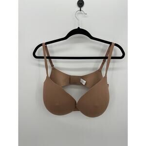 Reoria Womens Nude Underwire Push Up Bra Size 40DD Plunge Nipple Padded NWT